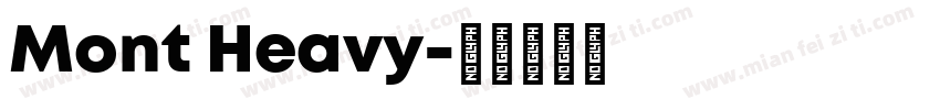 Mont Heavy字体转换